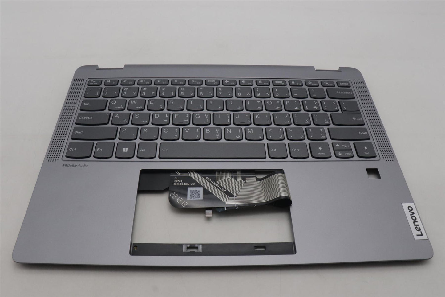 Lenovo IdeaPad 5 14ABR8 Keyboard Palmrest Top Cover Arabic Backlit 5CB1K20799
