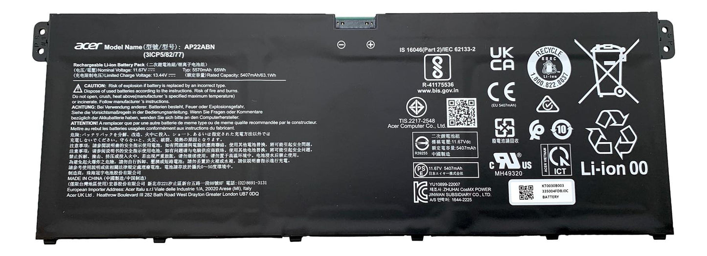 Acer Swift CBG516-1H SFG14-44 SFG14-45 SFG14-46 SFG14-71 Battery KT.0030B.003