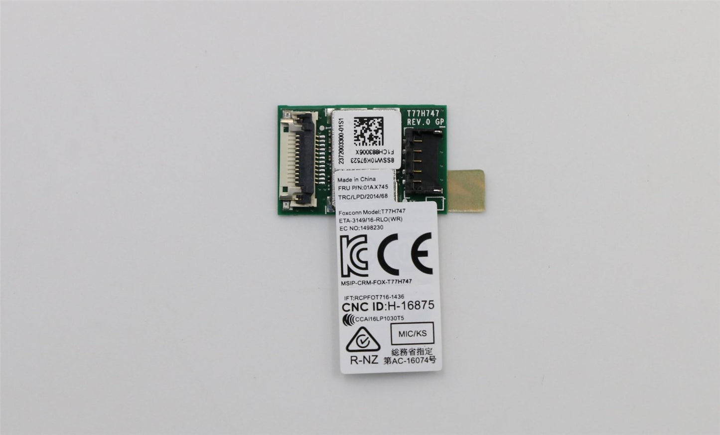 Lenovo ThinkPad L13 Gen 4 L14 3 L14 Gen 4 Wi-Fi Wireless Card Board 01AX745