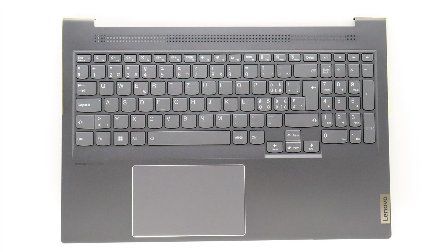 Lenovo Yoga 7 16ARH7 Palmrest Cover Touchpad Keyboard Switzerland 5CB1J38455