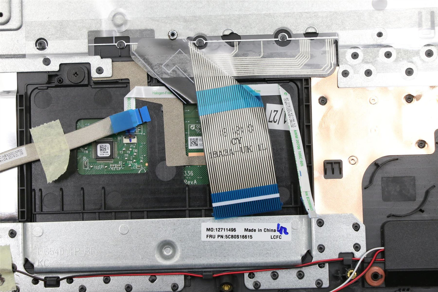 Lenovo IdeaPad L340-15IWL Palmrest Cover Touchpad Keyboard German 5CB0S16615