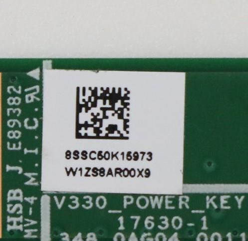 Lenovo W V330 power button board MP 01LM451