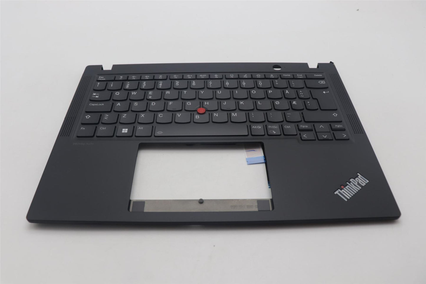 Lenovo ThinkPad X13 Gen 4 Keyboard Palmrest Top Cover Norwegian Black 5M11L86003