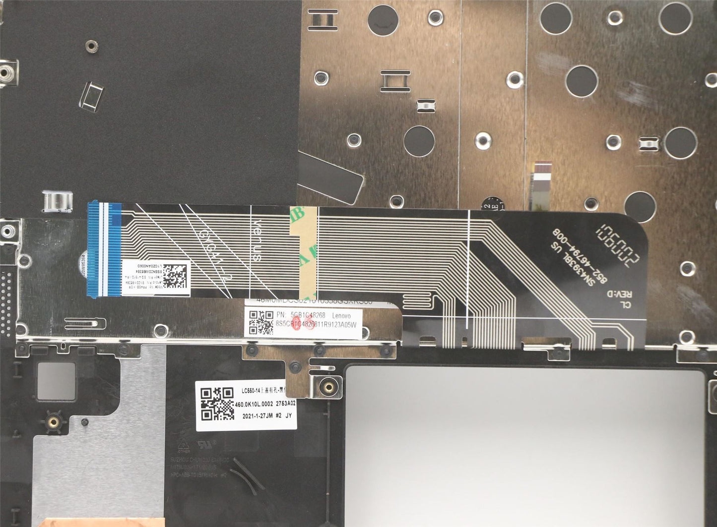 Lenovo Upper Case ASM_KO W 82HU FB GY 5CB1C48268