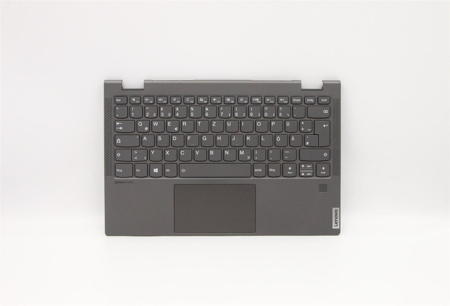 Lenovo Yoga C640-13IML Palmrest Cover Touchpad Keyboard German Blue 5CB0W43762