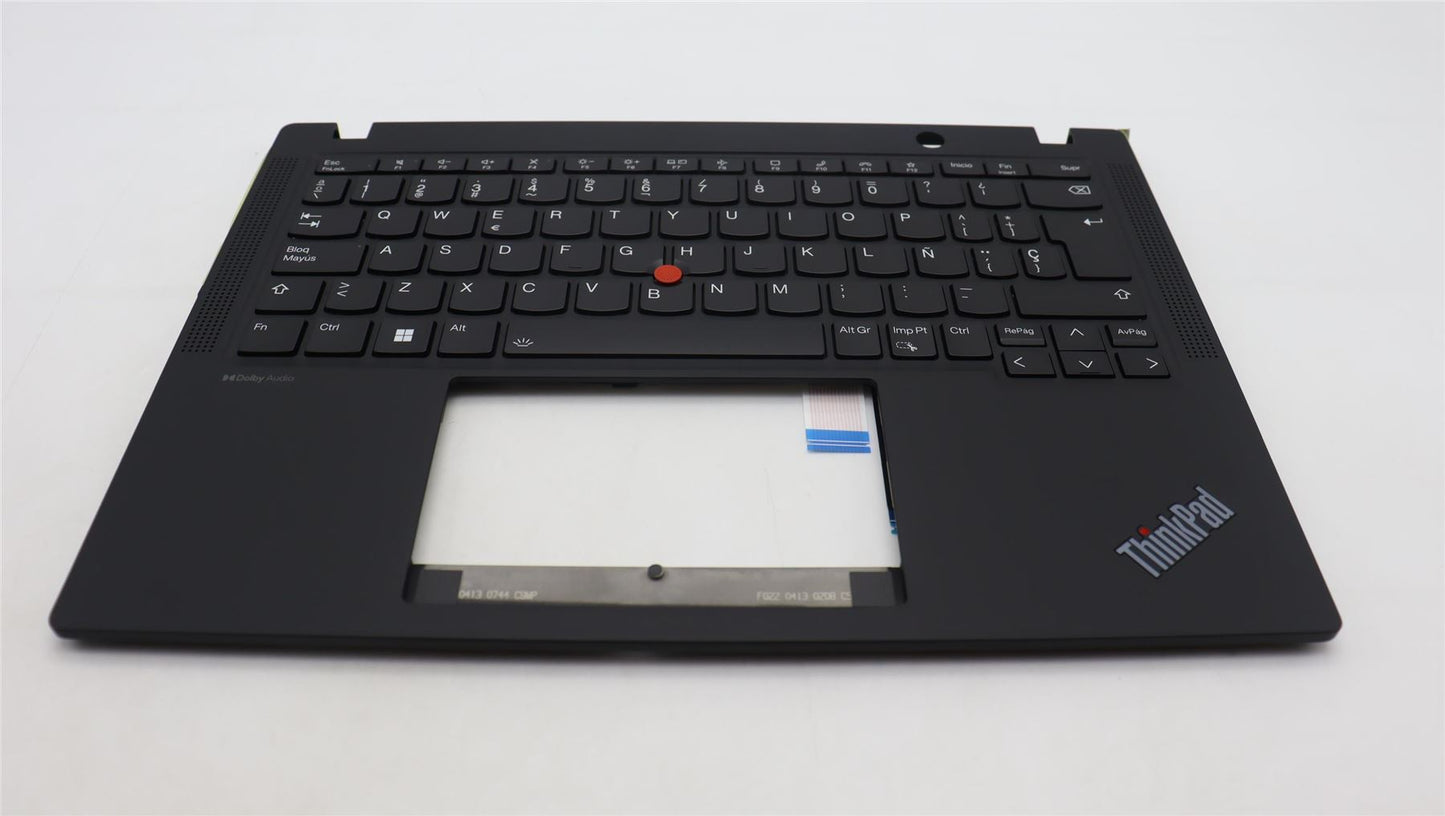 Lenovo ThinkPad X13 Gen 4 Keyboard Palmrest Top Cover Spanish Black 5M11H94555