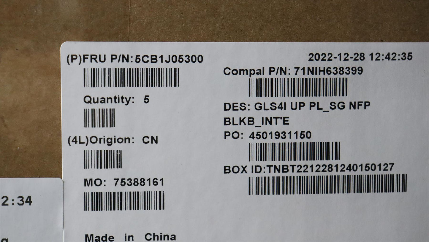 Lenovo UpperCaseASMEUROENGC82SD PLSGNFPBL 5CB1J05300