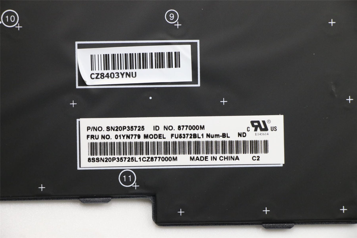 Genuine Lenovo ThinkPad E580 E590 Keyboard Nordic Silver Backlit 01YN779 01YN699