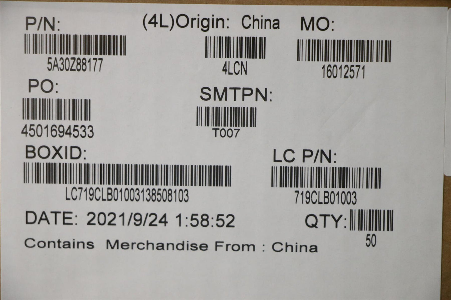 Lenovo ThinkPad P17 2 Wi-Fi Wifi Wireless Antenna 5A30Z88177