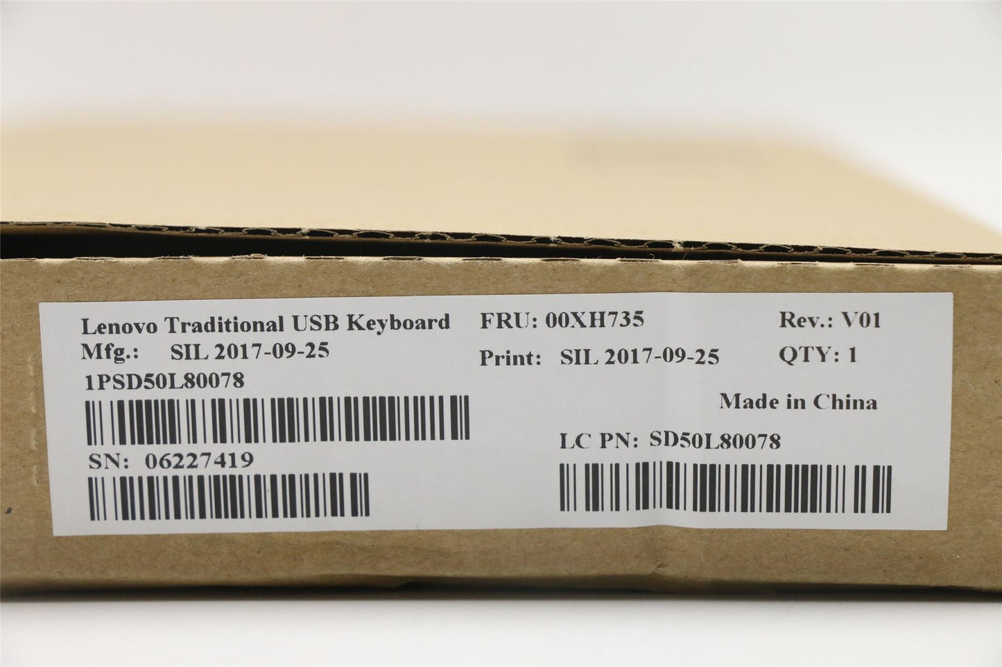 Lenovo ThinkStation P720 P920 P520 P520c P320 USB Wired Keyboard Black 00XH735