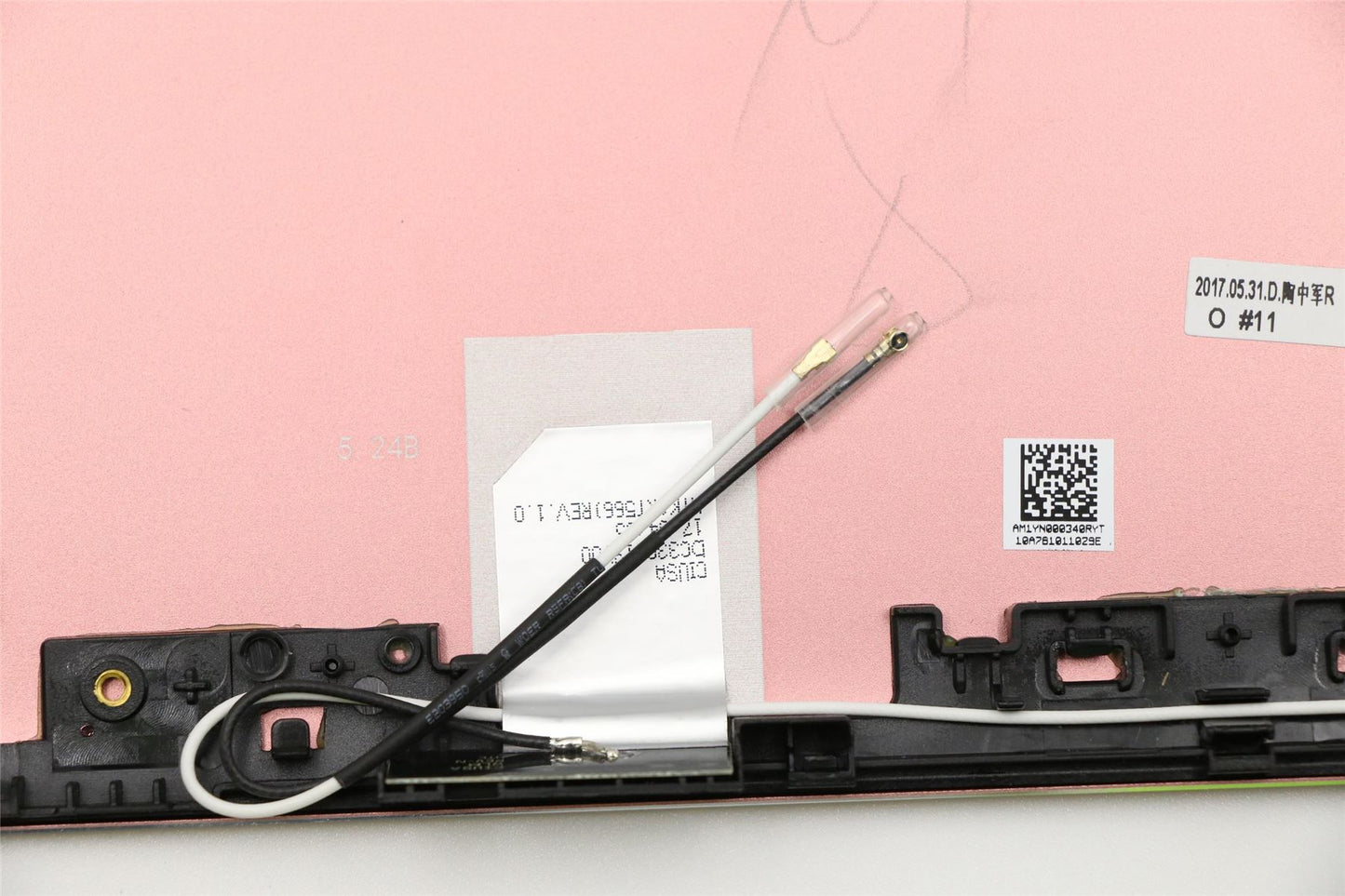 Lenovo IdeaPad 520S-14IKB LCD Cover Rear Back Housing Pink W/Antenna 5CB0P26503