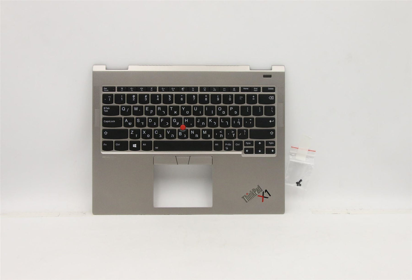 Lenovo ThinkPad X1 Keyboard Palmrest Top Cover Hebrew Titanium 5M11B59892