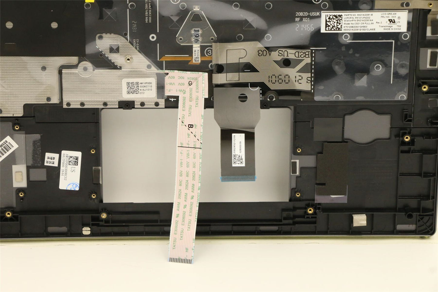 Lenovo MECH_ASM KBDW/C GRE BKLT(CHY) US GY 5M11A37854