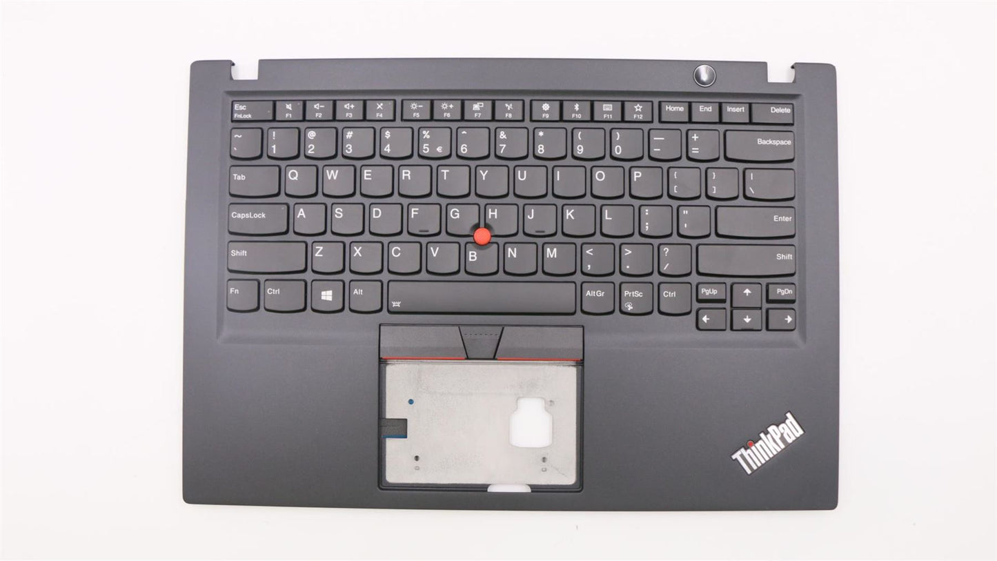 Lenovo ThinkPad T490s Keyboard Palmrest Top Cover US International Black 02HM210