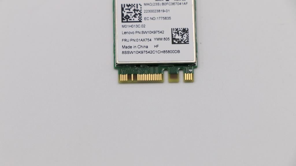 Lenovo 01AX754 Wireless, CMB, CBT, 8821CE FCC