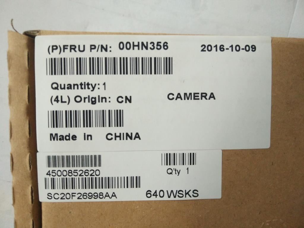 Lenovo Tablet X1 1st X1 2nd Webcam Web Cam Camera Cam Rear Camera 00HN356
