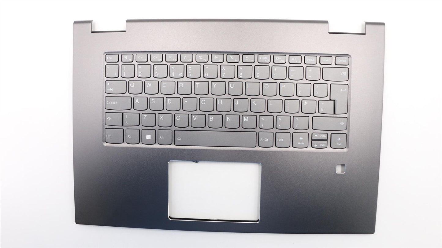 Lenovo Yoga 730-15IWL Keyboard Palmrest Top Cover UK Grey 5CB0T04888