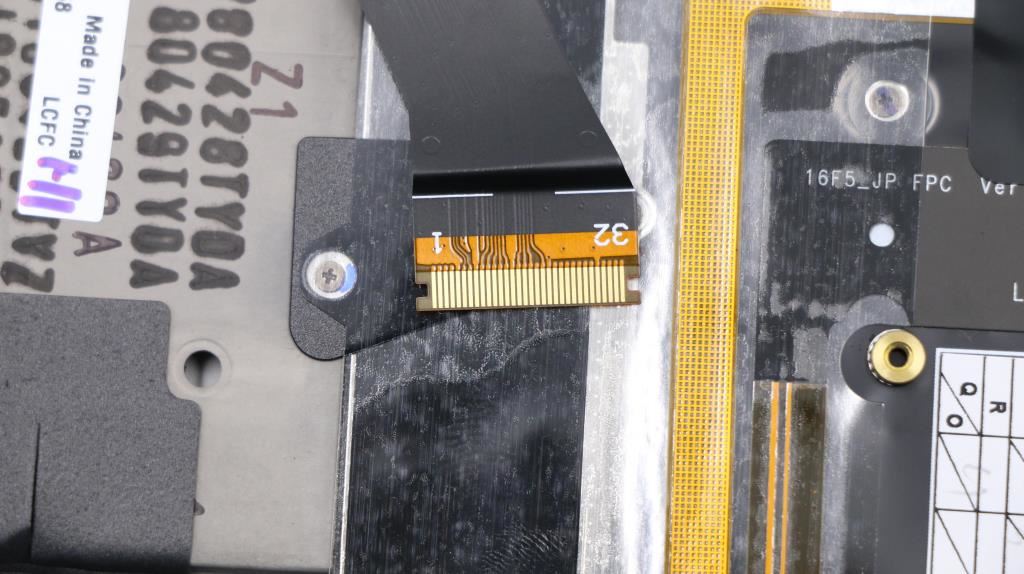Lenovo Carbon X1 6th Keyboard Palmrest Top Cover Swedish Finnish Black 01YR558