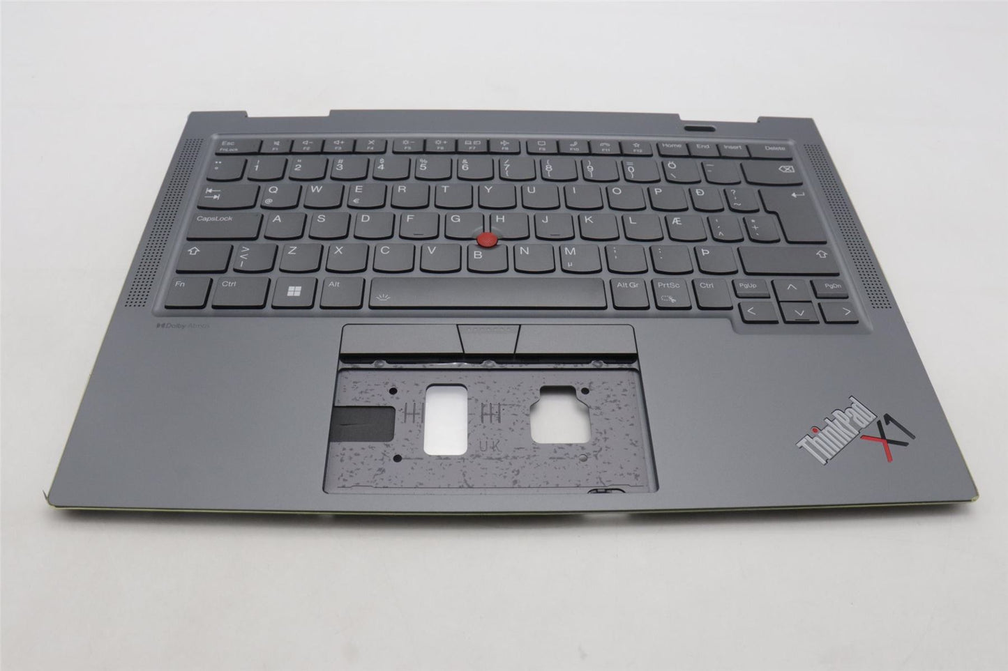 Lenovo Yoga X1 8th Gen Palmrest Cover Keyboard Icelandic Grey Backlit 5M11H62433