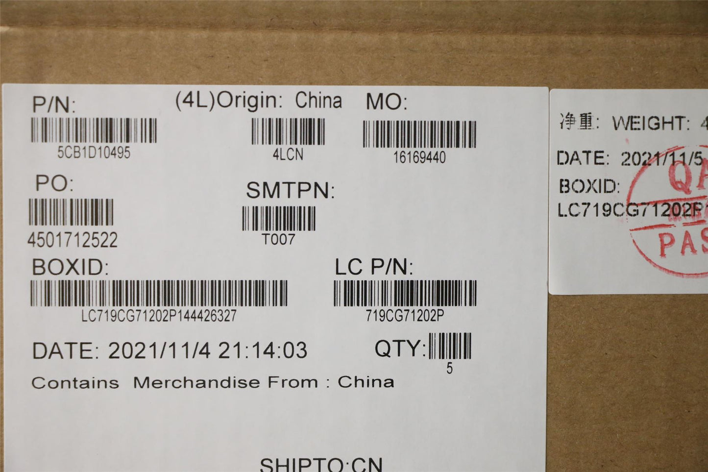 Lenovo Upper Case ASM_SPA L82JF SGw/WHWRF 5CB1D10495