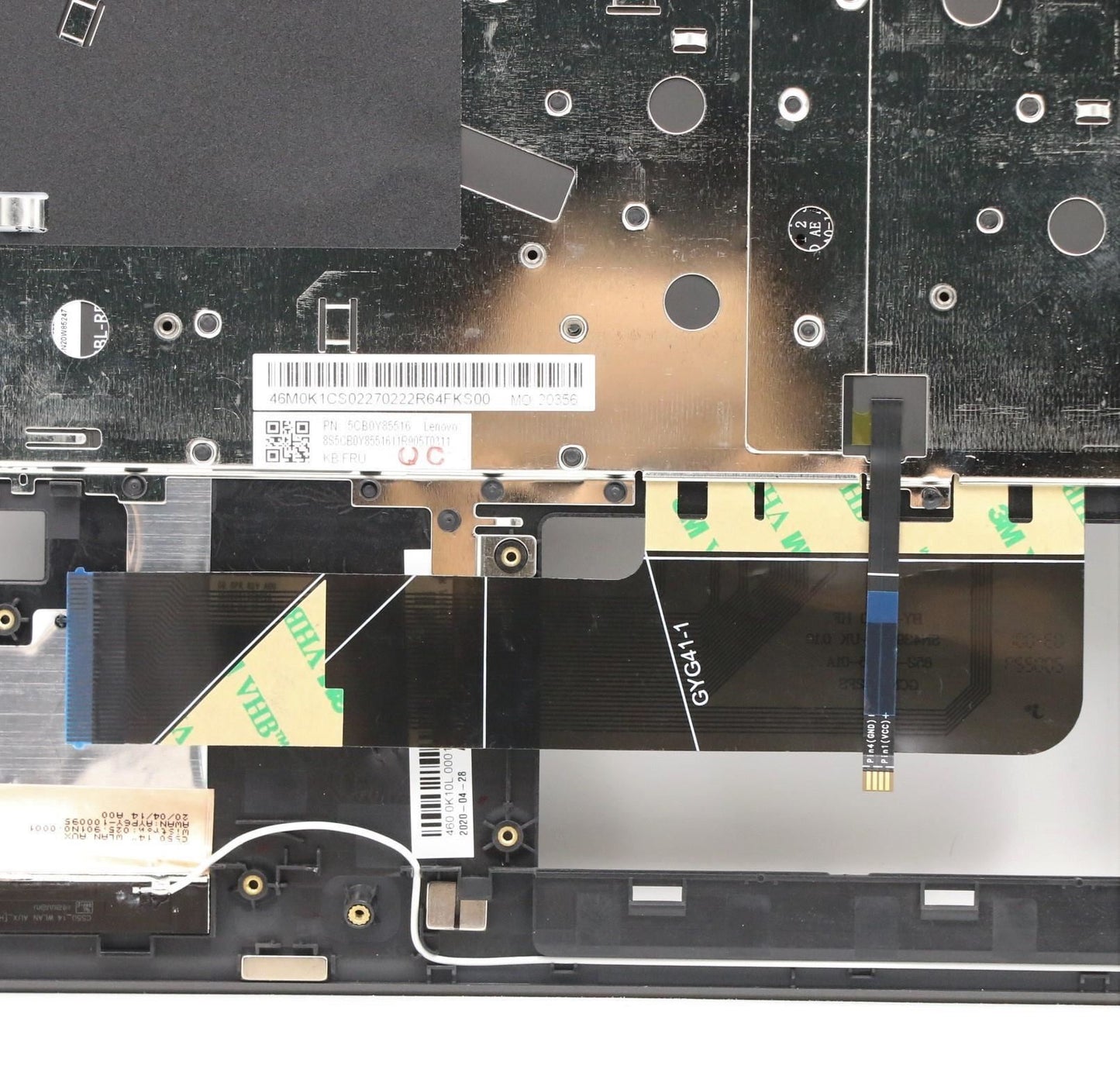 Lenovo Flex 5-14IIL05 5-14ARE05 Keyboard Palmrest Top Cover Czech 5CB0Y85516