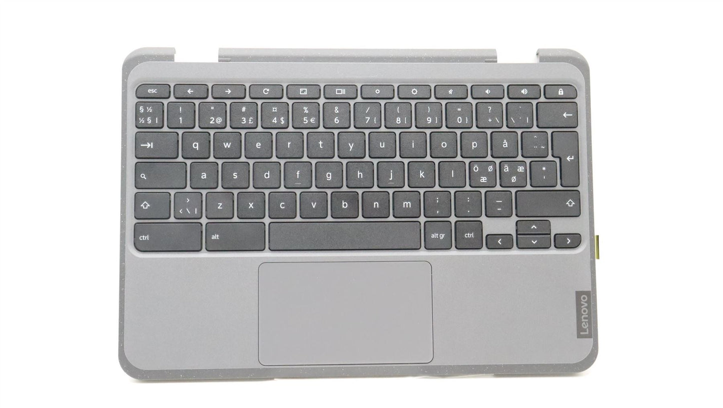 Lenovo Chromebook 300e Gen 3 Palmrest Touchpad Cover Keyboard Nordic 5M11C94752
