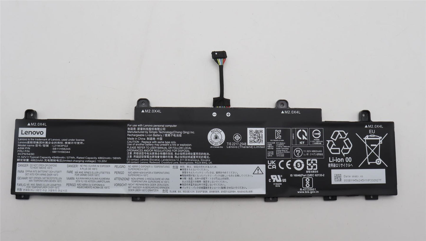 Lenovo Chromebook L14 3 L15 3 L14 4 L15 4 C14 1 Battery 5B11H56342