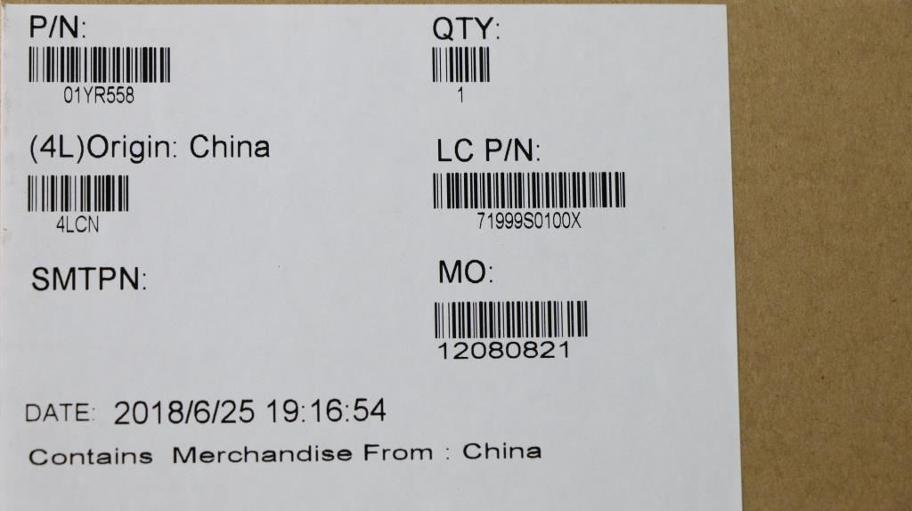 Lenovo Carbon X1 6th Keyboard Palmrest Top Cover Swedish Finnish Black 01YR558