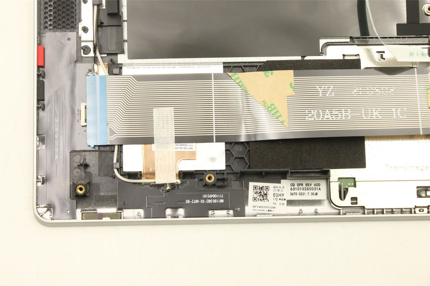 Lenovo IdeaPad 4G 14Q8C05 Palmrest Cover Touchpad Keyboard Grey 5CB1D66554