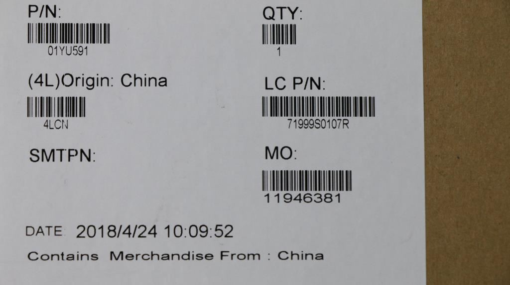 Lenovo Carbon X1 6th Keyboard Palmrest Top Cover US International Silver 01YU555