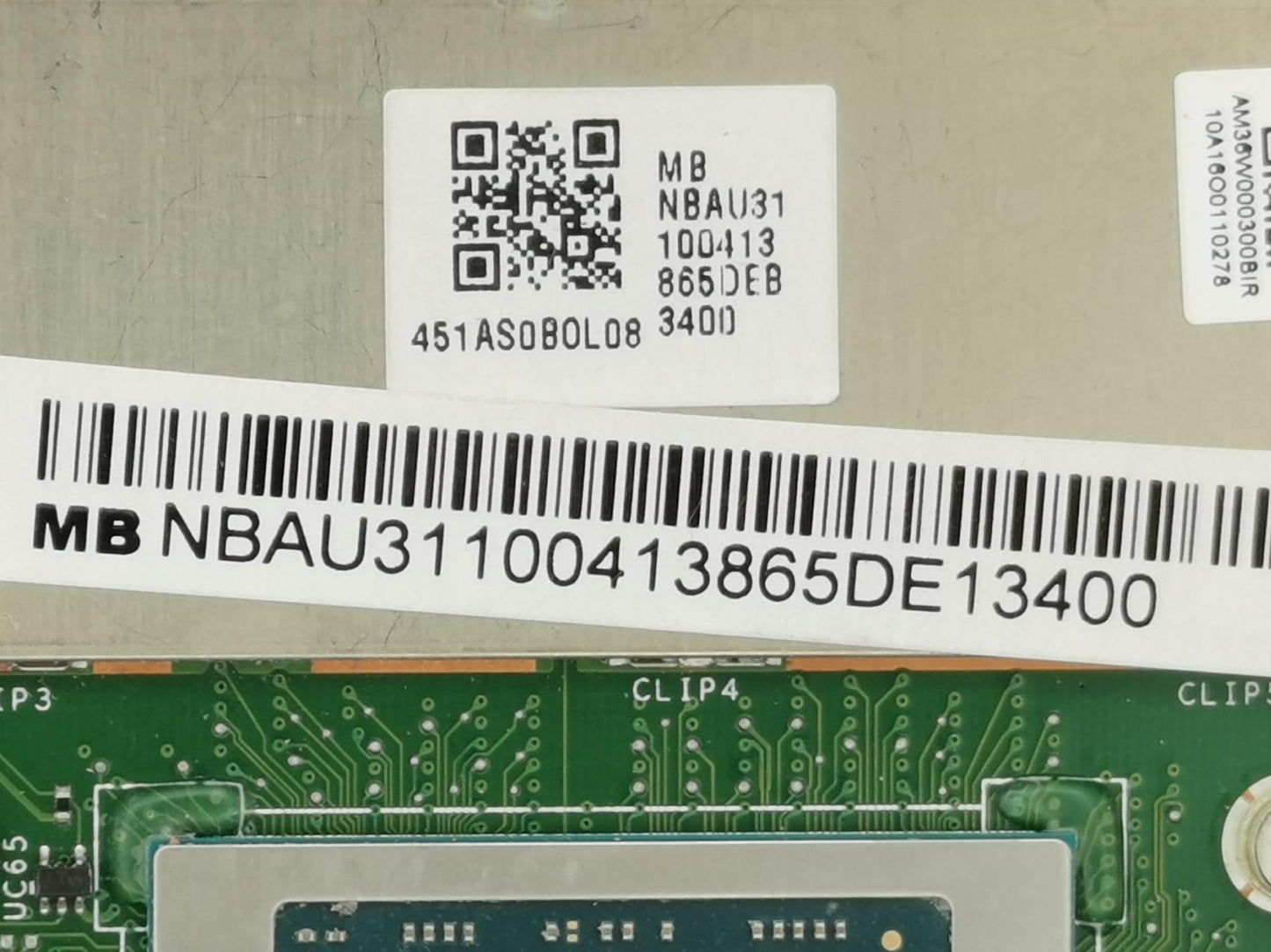 Acer NB.AU311.004 MAIN BD.W/CPU.R7-5800U.OB16GB.GN20-P1