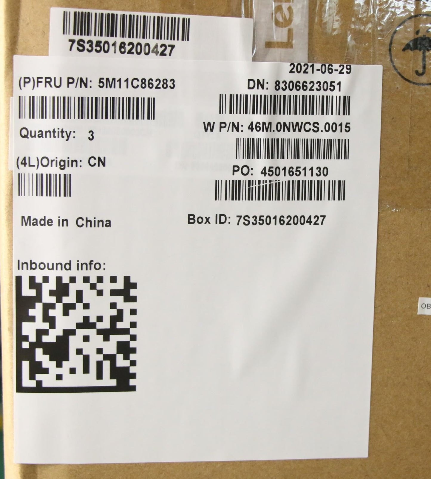 Lenovo MECH_ASM KBEURO_ENGw/PTC BK(W/DFKB) 5M11C86283