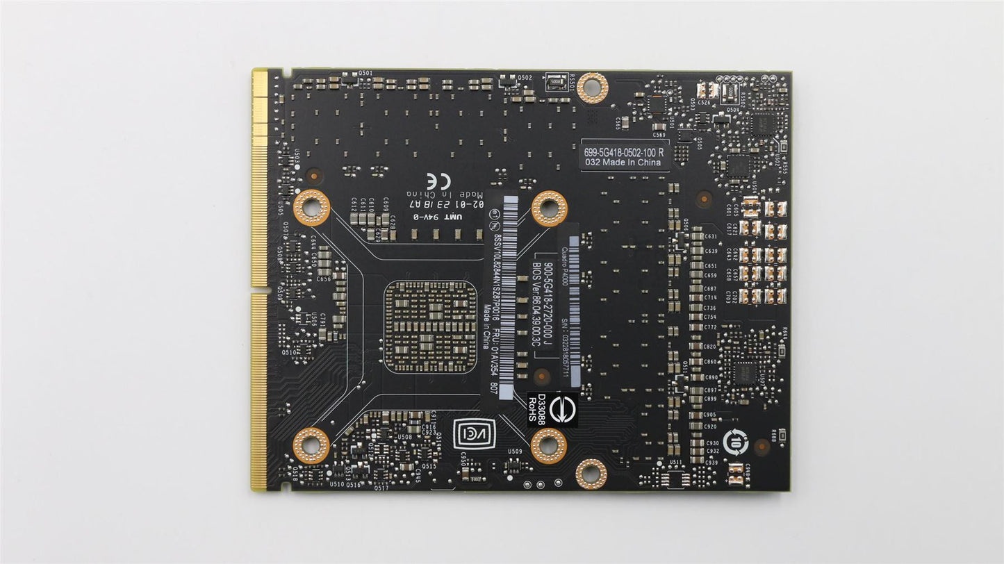 Lenovo ThinkPad P71 GPU Graphics Card 01AV354
