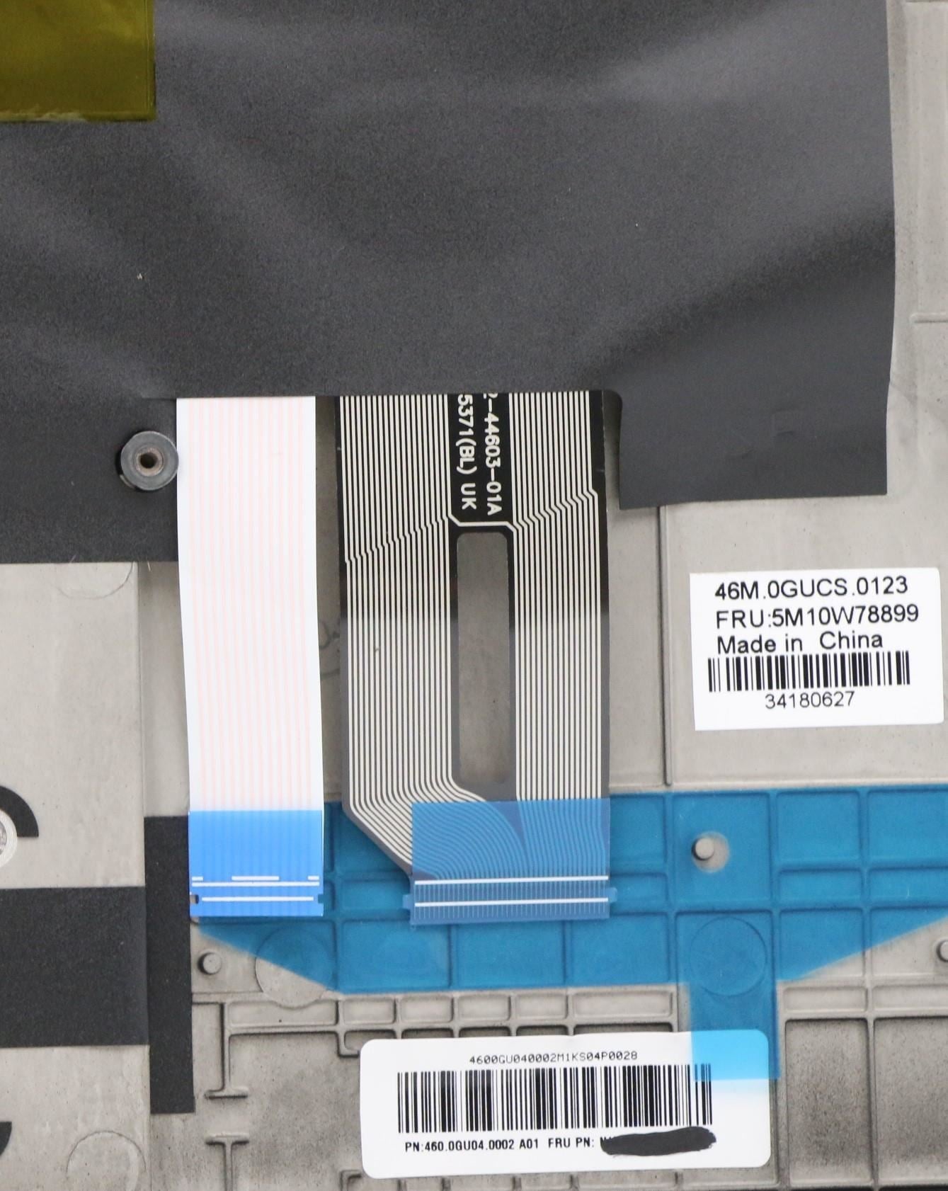 Lenovo Extreme P1 2 X1 2nd Keyboard Palmrest Top Cover Swiss Black 5M10W78899