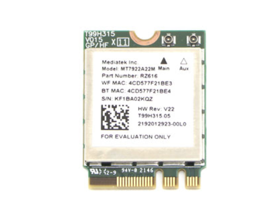 Acer KE.WF60A.001 WLAN.6E.BT5.2.RZ616.AMD.2X2.M.2.2230