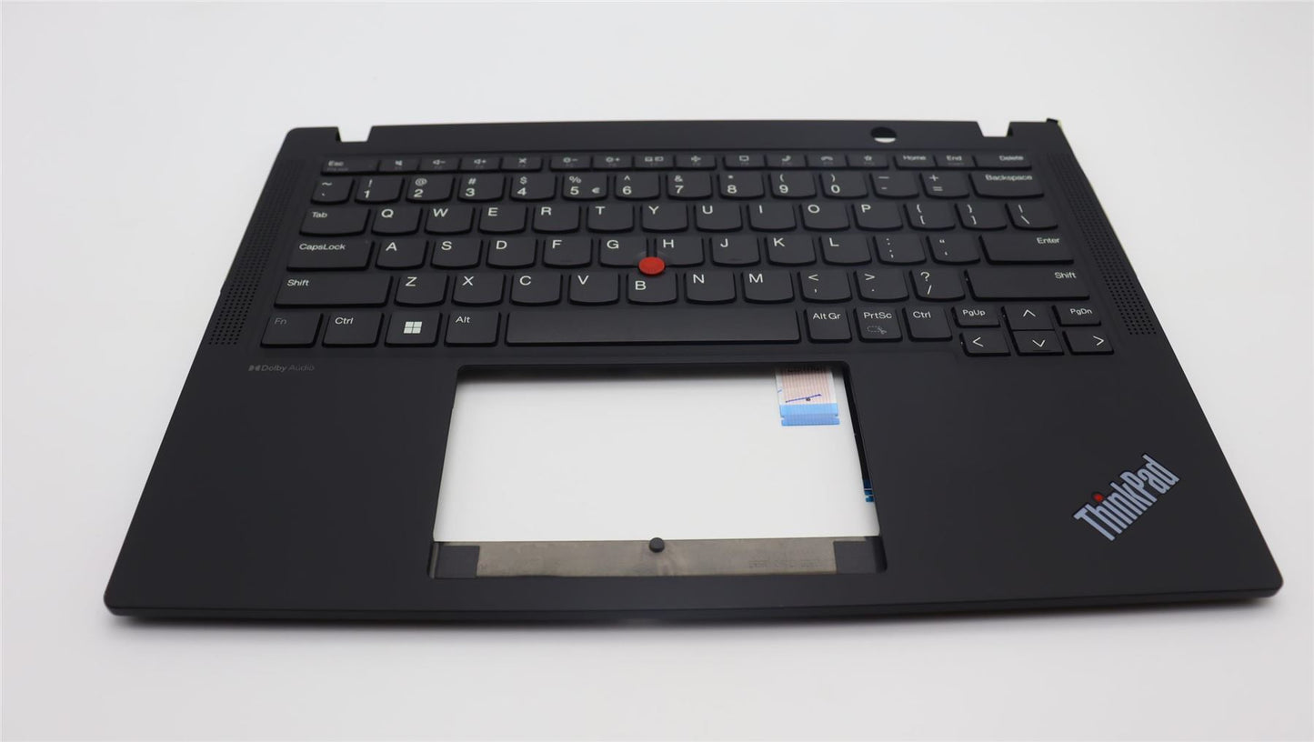 Lenovo ThinkPad X13 Gen 4 Keyboard Palmrest Top Cover US Euro Black 5M11H88989