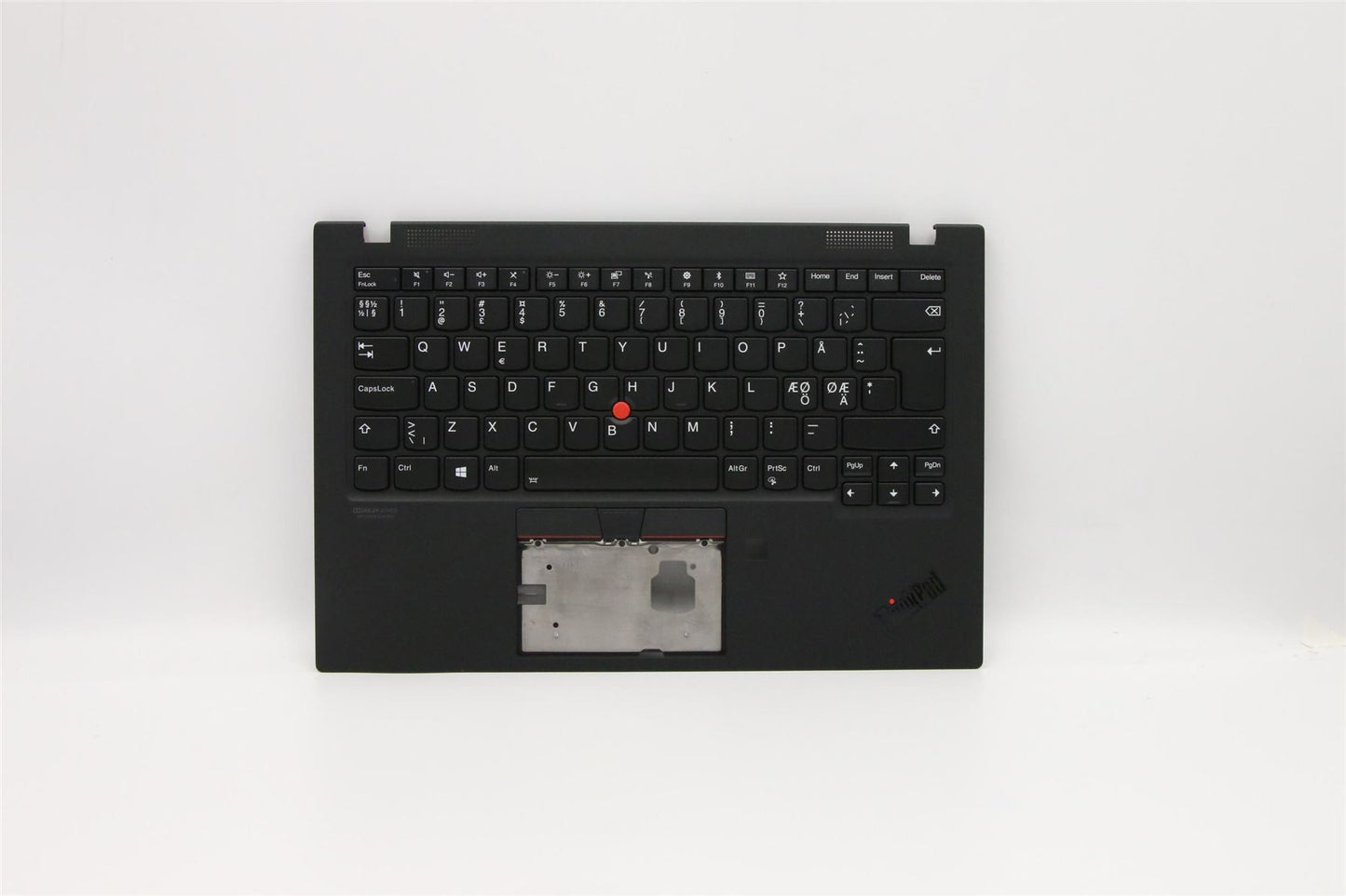 Lenovo Carbon X1 7th Keyboard Palmrest Top Cover Nordic Black Backlit 5M10W85898