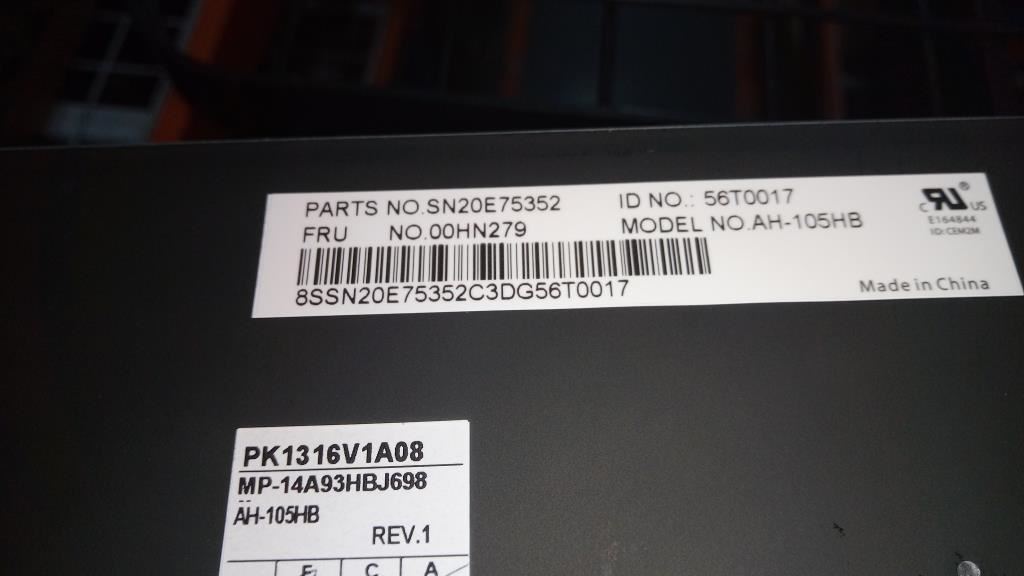 Lenovo NB_KYB,15Yoga,IL,CHY,BL Hebrew Keyboard 00HN279