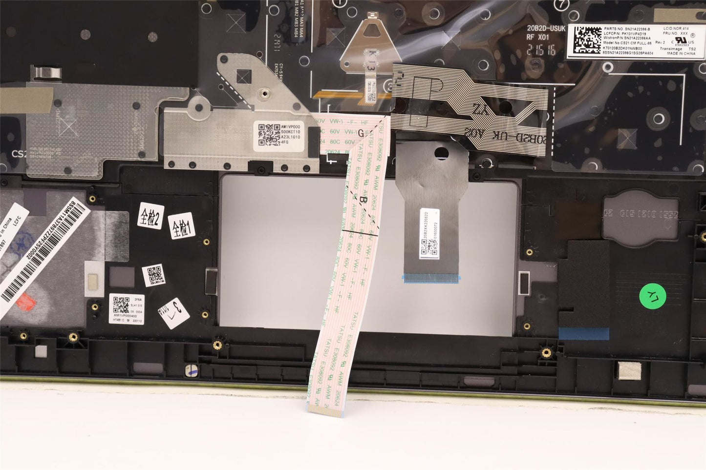 Lenovo MECH_ASM KBDW/C NOR BKLT(CHY) UK GY 5M11A37895