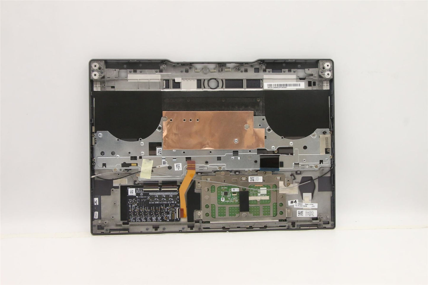 Lenovo S7 15ACH6 Palmrest Cover Touchpad Keyboard Belgian Grey 5CB1C94056