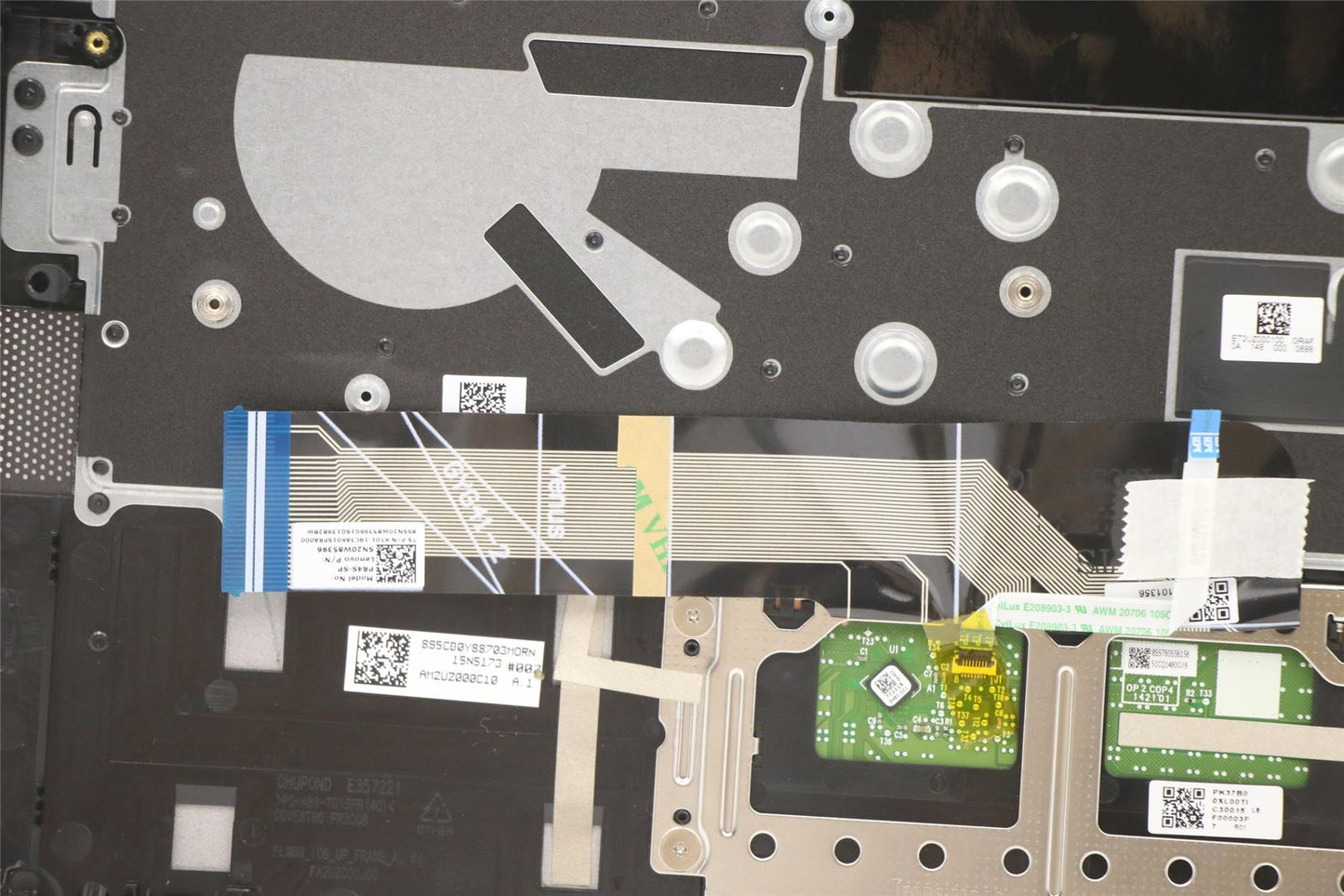Lenovo IdeaPad 5-14ALC05 Keyboard Palmrest Top Cover Spanish Black 5CB1C13284