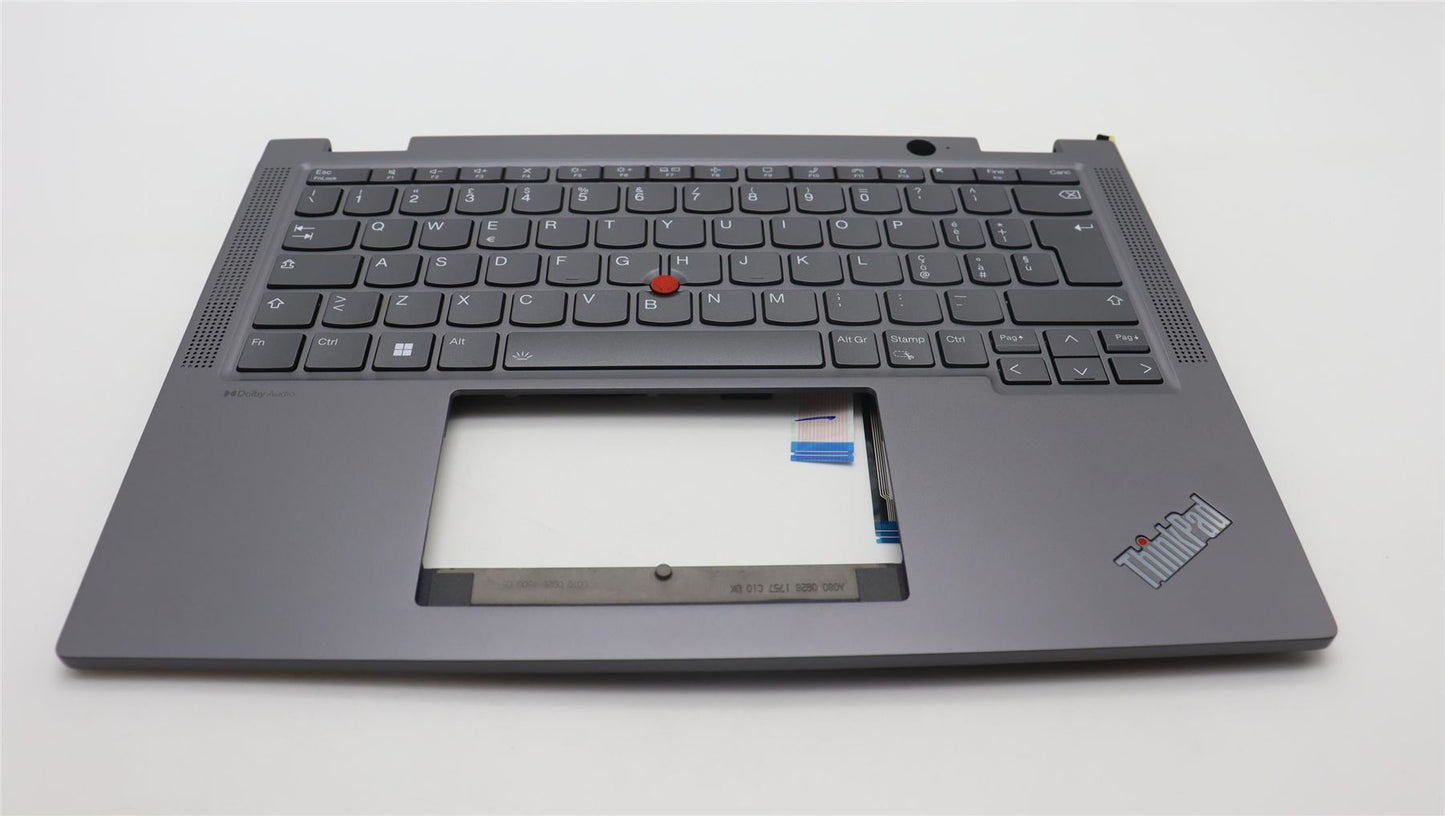 Lenovo ThinkPad X13 Gen 4 Keyboard Palmrest Top Cover Italian Grey 5M11L64702