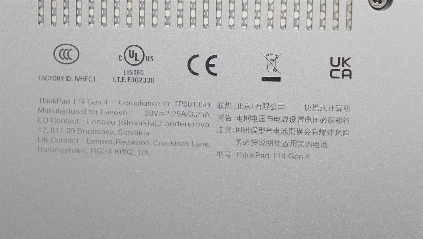 Lenovo KT4D0_D_CVR_UMA_WL_ASSY_BK_DDR4 5CB1M21482