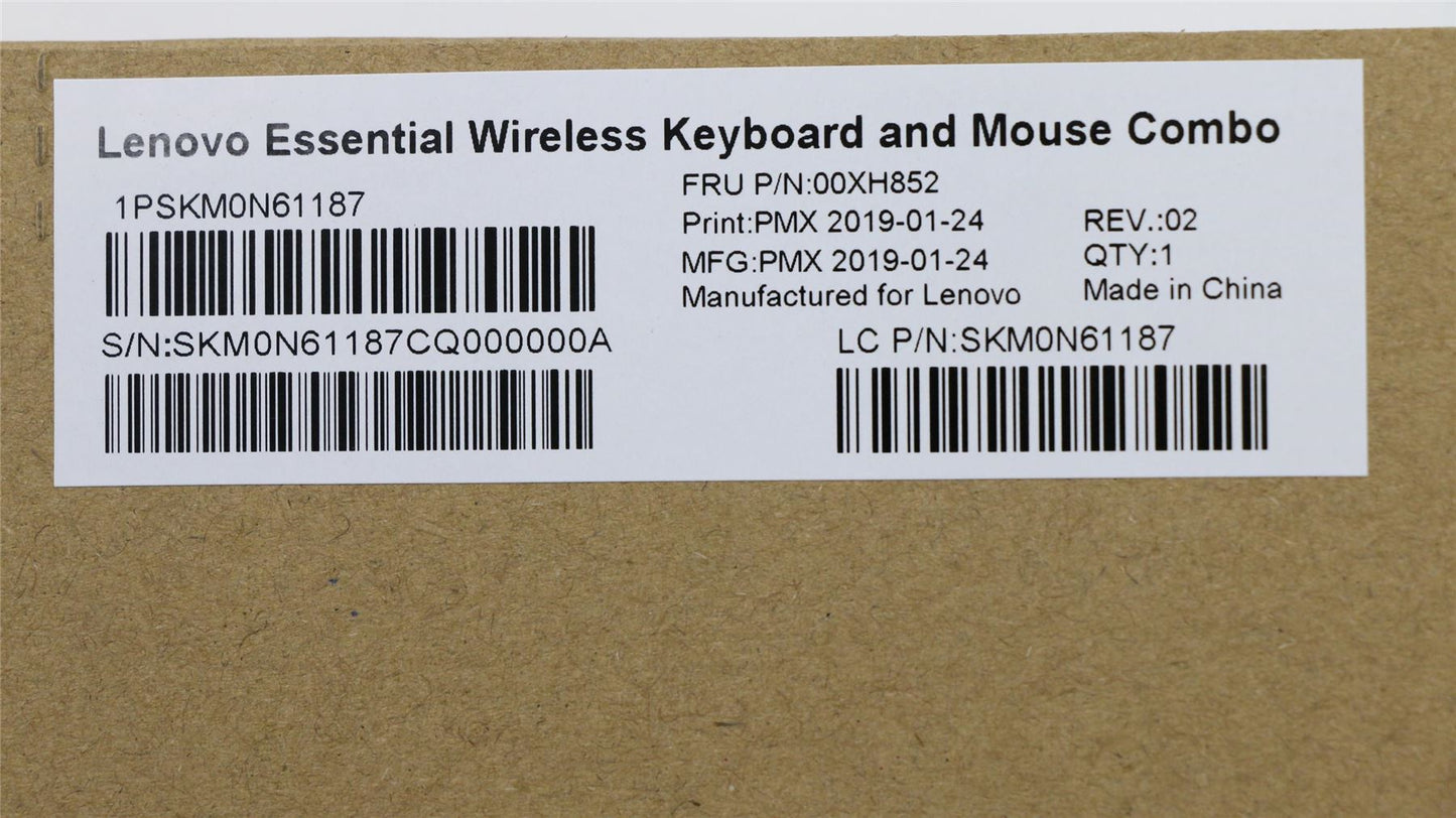 Lenovo IdeaCentre 520-24IKU 520-27ICB Wireless Keyboard Mouse Silver 00XH852
