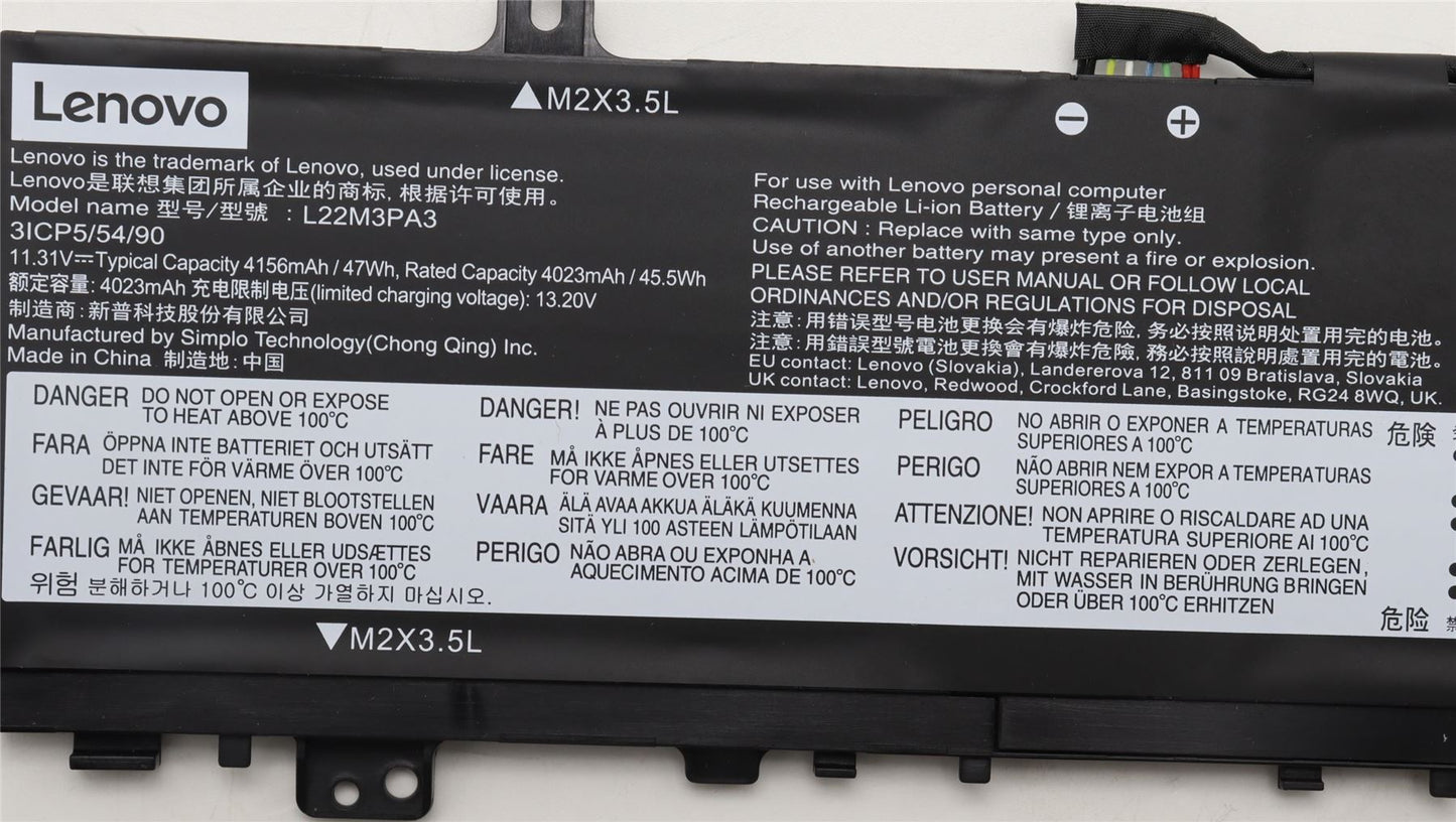 Lenovo IdeaPad 5 14IRL8 5 14ABR8 5 16ABR8 Battery 5B11N45396