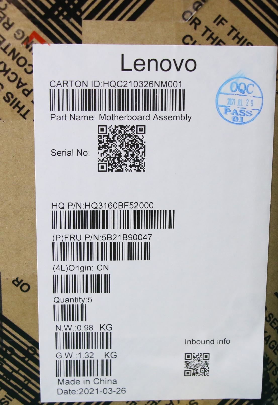 Lenovo IdeaPad 7 13ACN05 Motherboard Mainboard UMA AMDR55600U 16G 5B21B90047