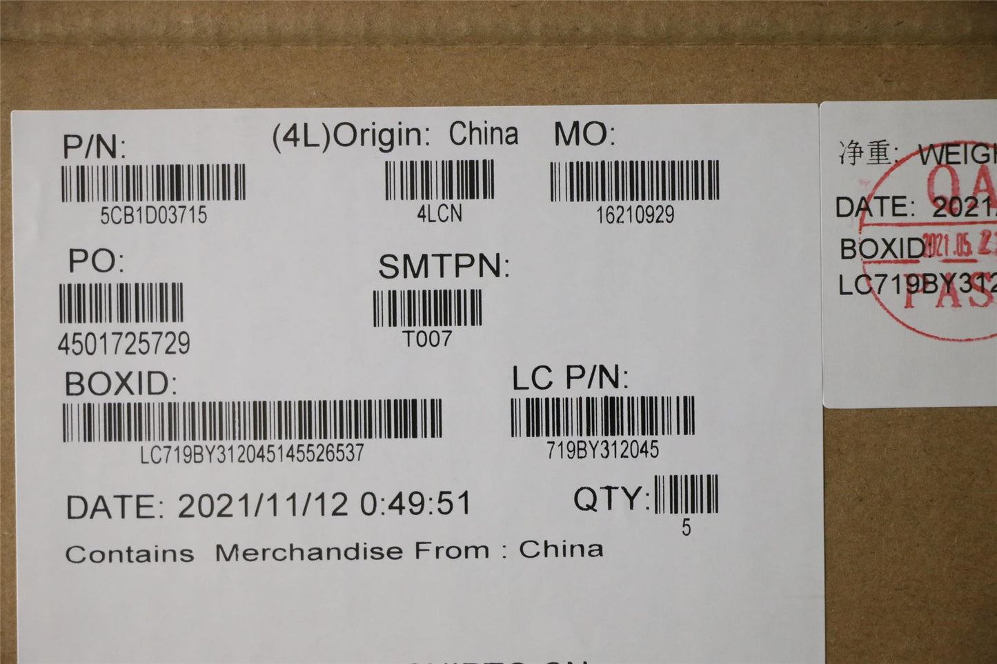 Lenovo IdeaPad 3-15ARE05 3-15IIL05 Keyboard Palmrest Top Cover Grey 5CB1D03715