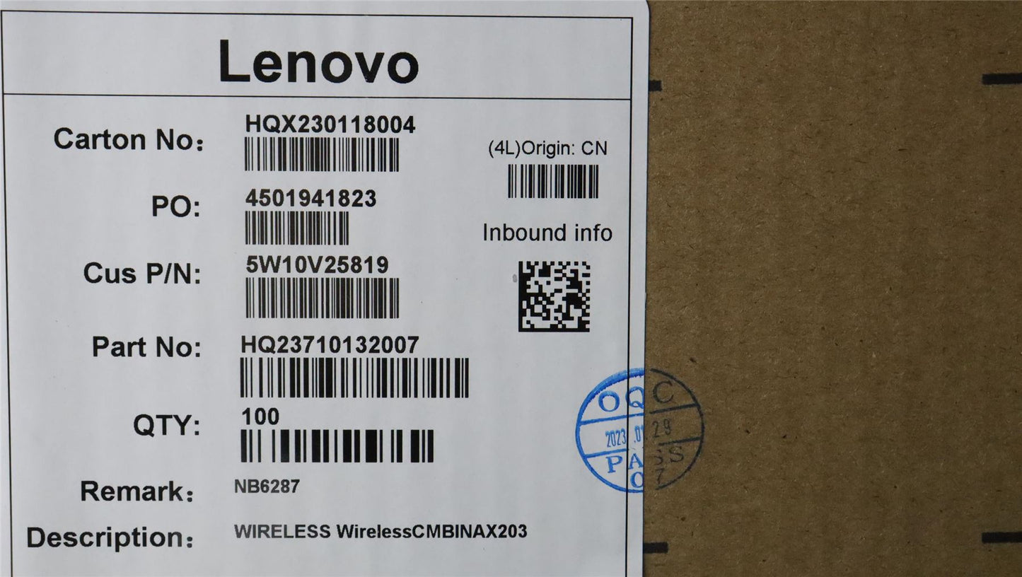 Lenovo 5W10V25819 Wireless,CMB,IN,AX203