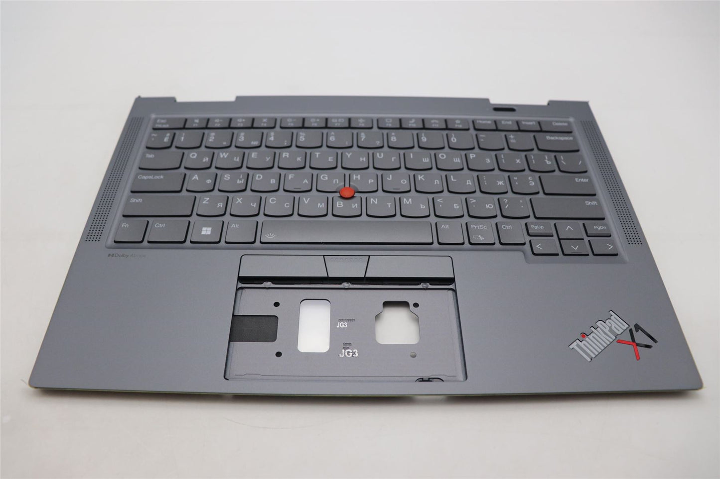 Lenovo ThinkPad X1 8th Gen Keyboard Palmrest Top Cover Ukrainian Grey 5M11H62516