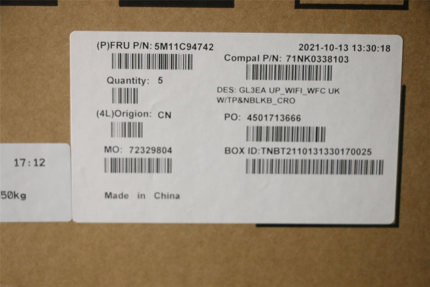 Lenovo Chromebook 300e Gen 3 Palmrest Touchpad Cover Keyboard Grey 5M11C94742